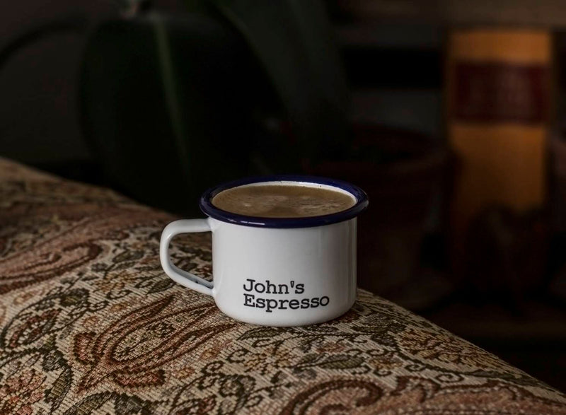 Personalised Espresso Enamel Cup