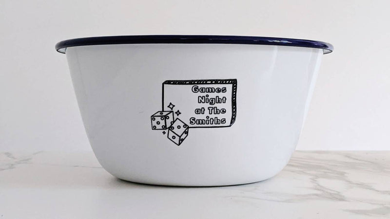 Personalised Games Night Snack Bowl