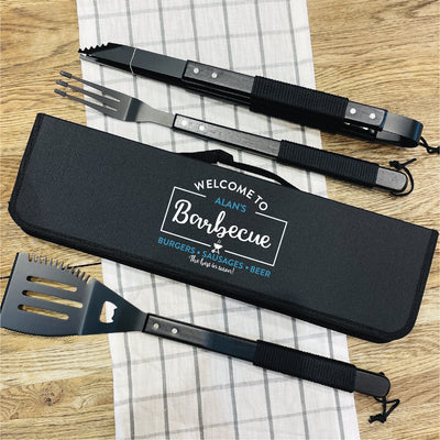 Personalised Welcome Barbecue Tool Set