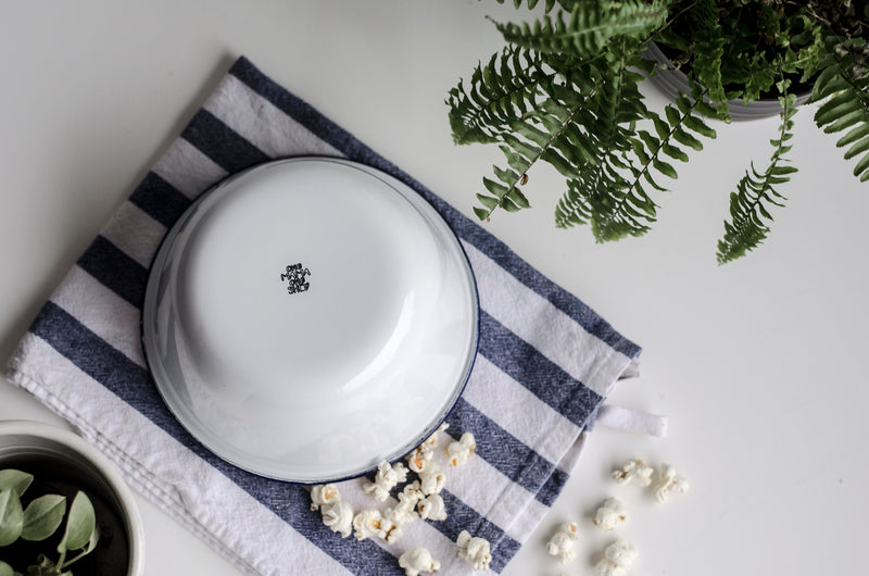 Personalised Enamel Popcorn Bowl