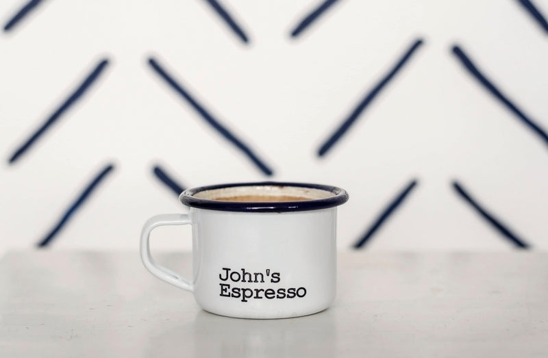 Personalised Espresso Enamel Cup