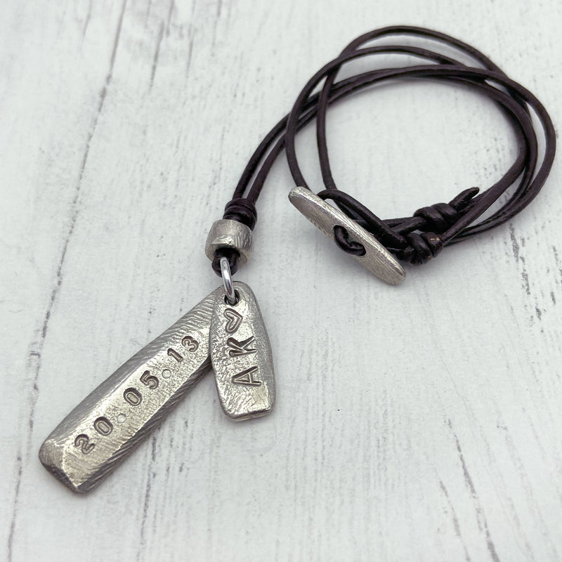 PERSONALISED DOUBLE TAG NECKLACE