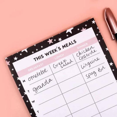 Magnetic A5 Weekly Meal Planner Pad