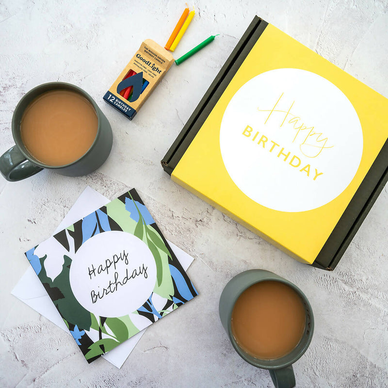 Happy Birthday Box with Candles - Positive Bakes