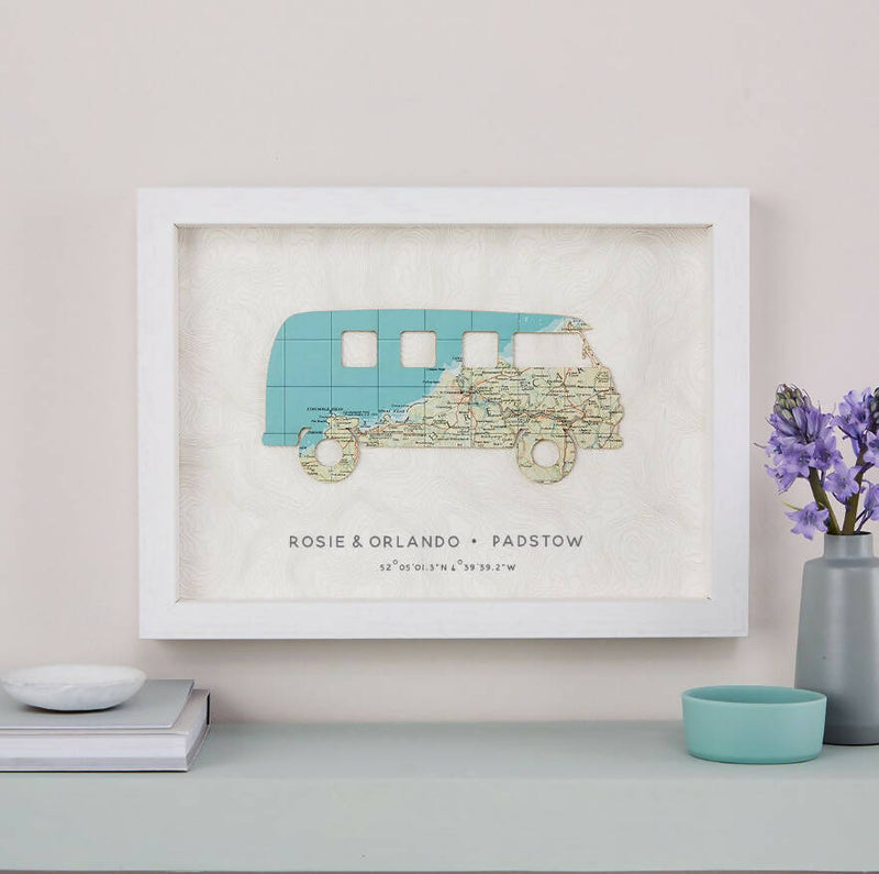 Personalised Map Campervan Print