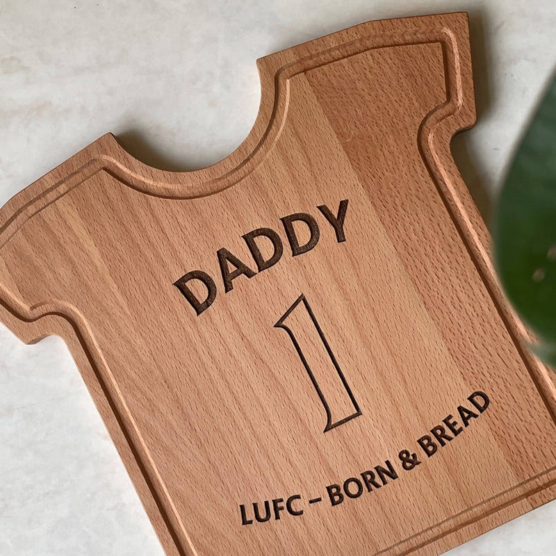 Personalised Football Shirt Chopping Board