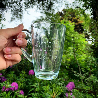 Etched Tea & Coffee Mug Gift Set