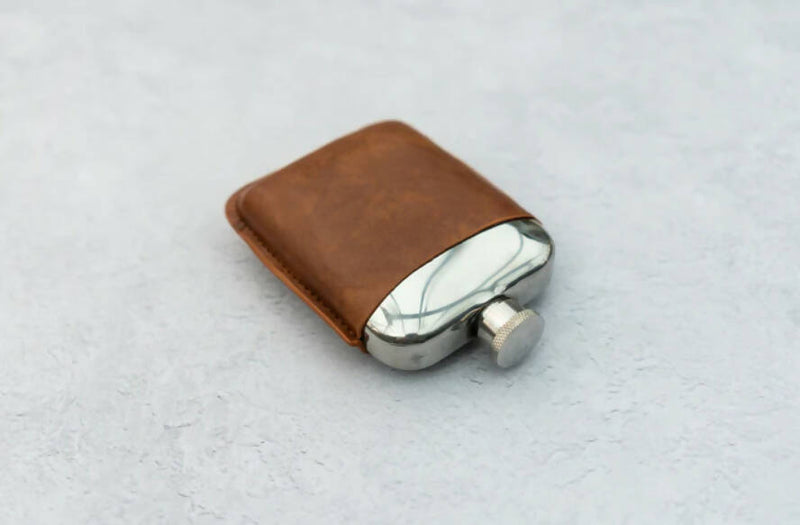 Leather Cased Hip Flask