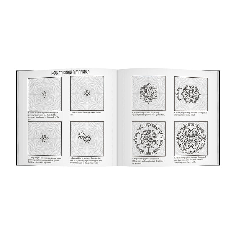 Mandala Sketchbook, mindful sketchbook. Create Your Own Designs