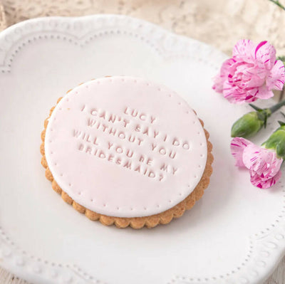 'Will You Be My' Wedding Biscuit
