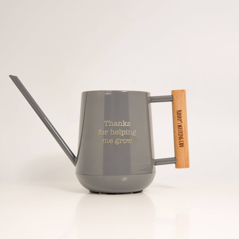 PERSONALISED WOODEN HANDLED WATERING CAN