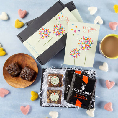 Think Of You Brownies & Hot Chocolate Letterbox Gift