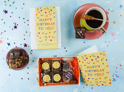 Happy Birthday Confetti Vegan Afternoon Tea For Two Gift