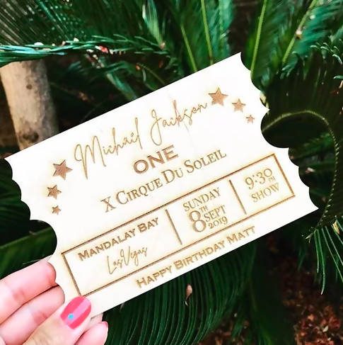 Personalised Gift Ticket
