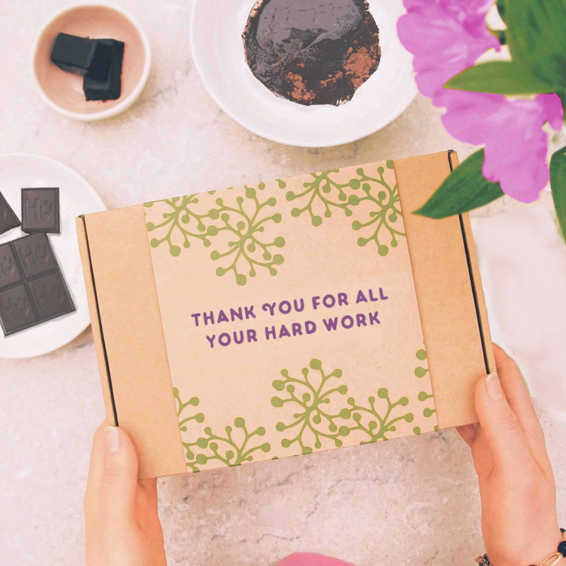 Employee Thank You Organic Vegan Chocolatey Pamper Letterbox Gift