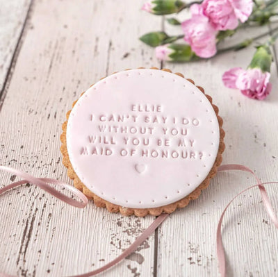 'Will You Be My' Wedding Biscuit