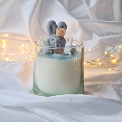 Personalised Mothers Day Bunny Rabbit Scented Candle